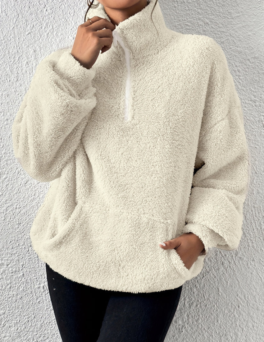 Sabrina - Lässiger Winter Fluffy Fleece Pullover für Damen