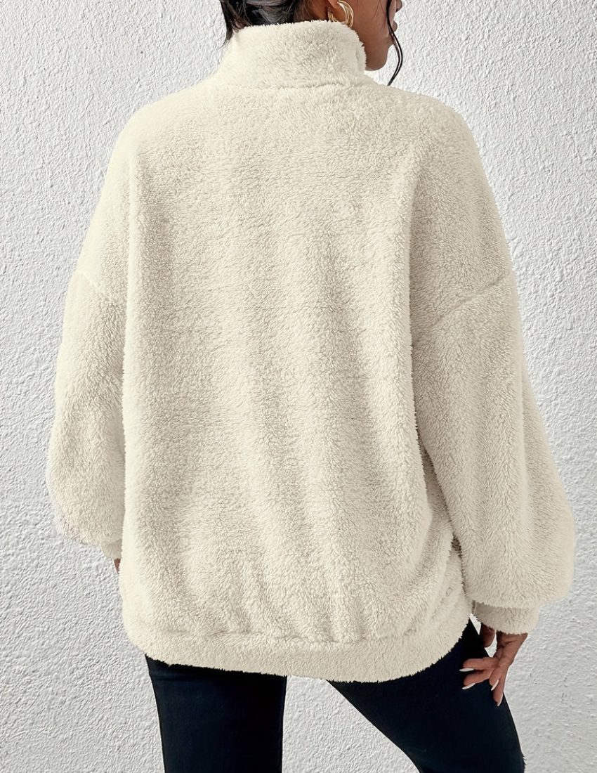 Sabrina - Lässiger Winter Fluffy Fleece Pullover für Damen