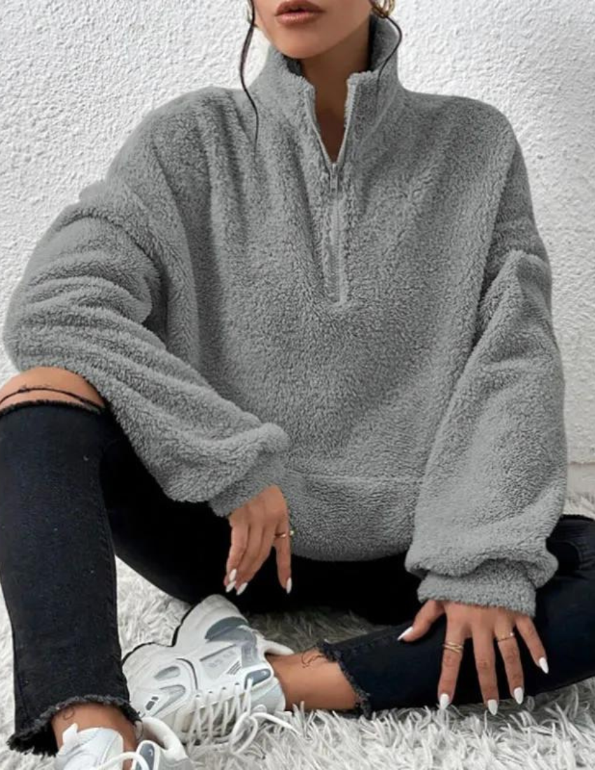 Amara | Flauschiger Fleece-Pullover