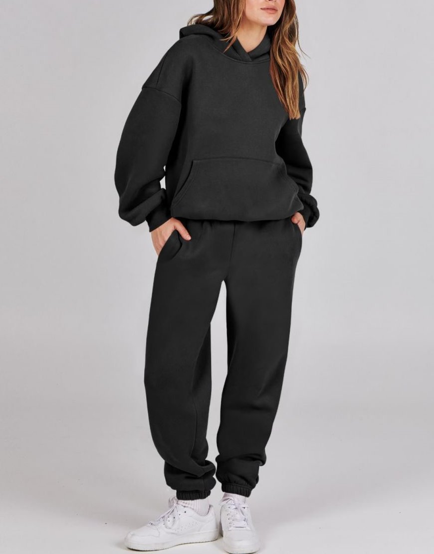 Ruby - Lässiges Herbst-Y2K-Oversize-Hoodie- und Jogger-Set für Damen