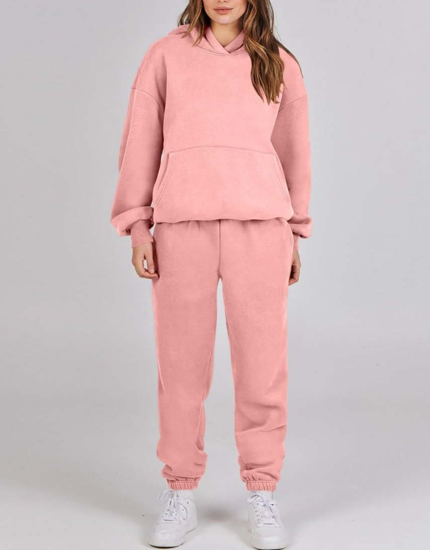 Ruby - Lässiges Herbst-Y2K-Oversize-Hoodie- und Jogger-Set für Damen