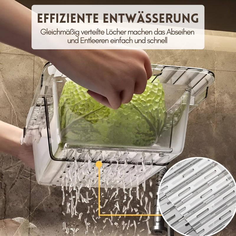 1+1 Gratis | DrainerBasket™ Halte Lebensmittel von überschüssigem Wasser fern!