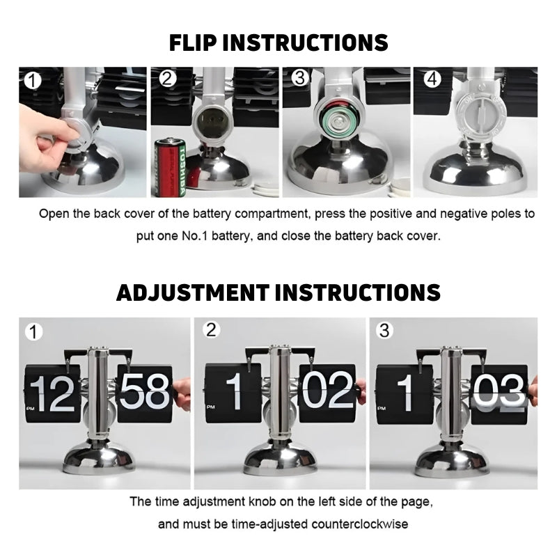 TrendyClock™ Analoge Uhr mit einem modernen Twist!