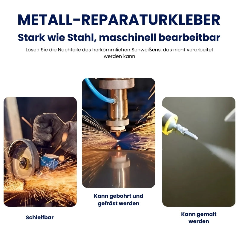 1+1 Gratis | Schnell trocknender, wasserfester Metall-Reparaturklebstoff