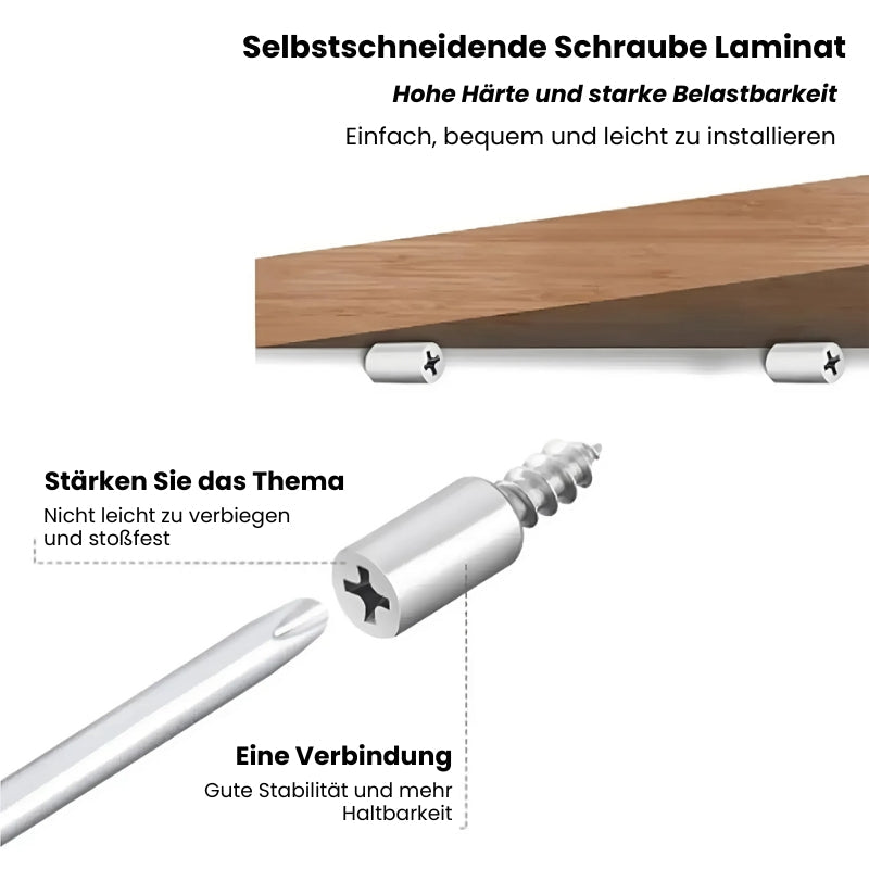 Langlebige selbstschneidende Schrauben mit Gummihülsen