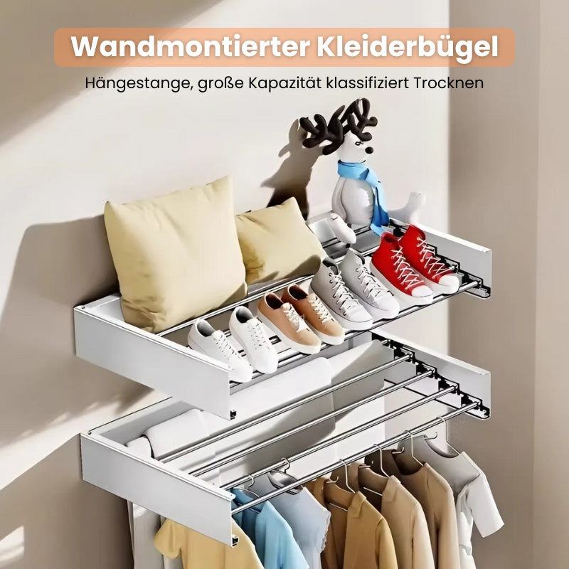 Wandmontierter faltbarer Wäschetrockner