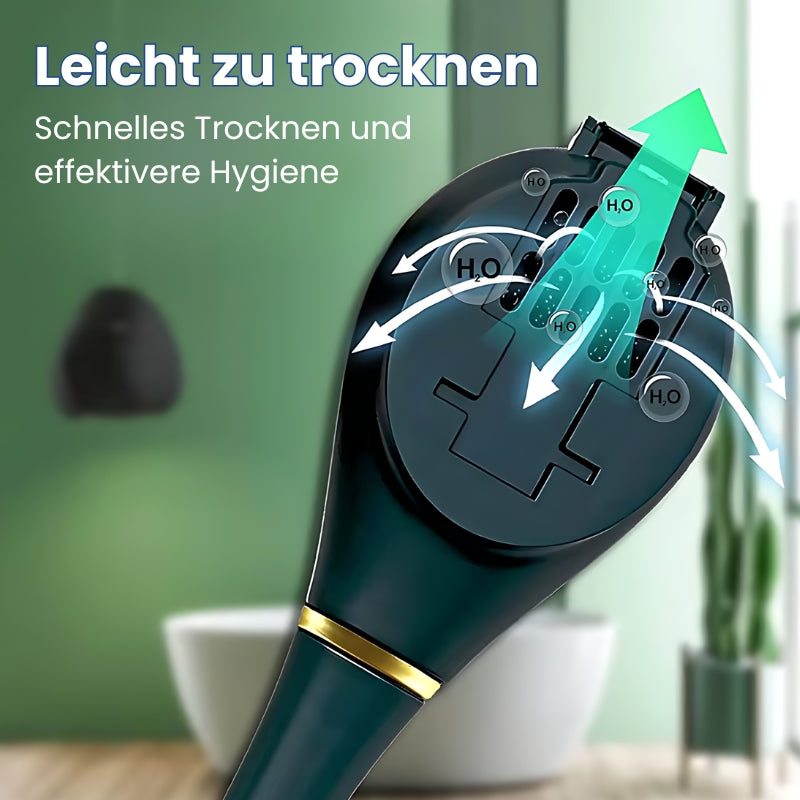 Hygienische Toilettenbürste aus Silikon mit Halter