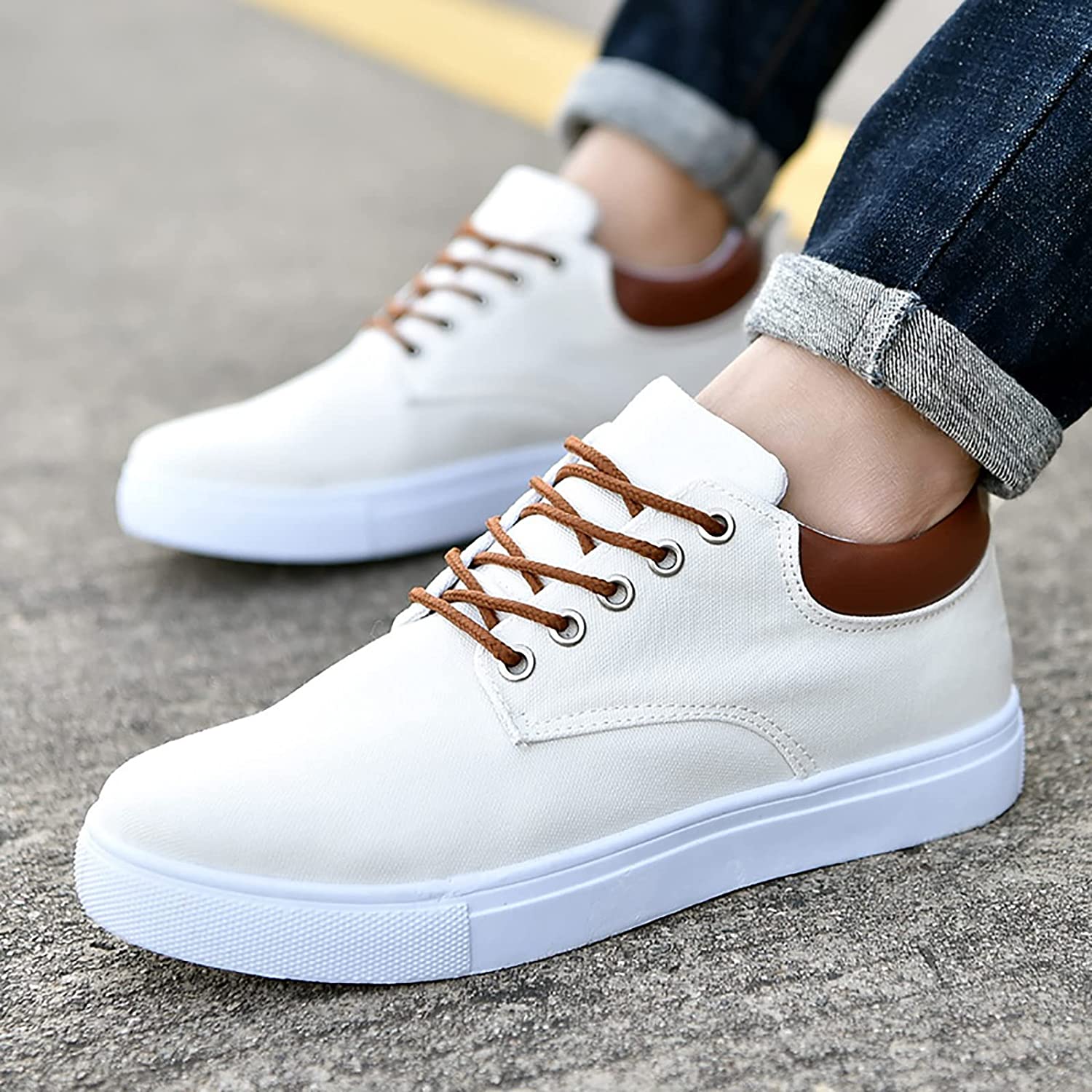 David Sneakers | Robuste Herrenturnschuhe mit weißer Sohle