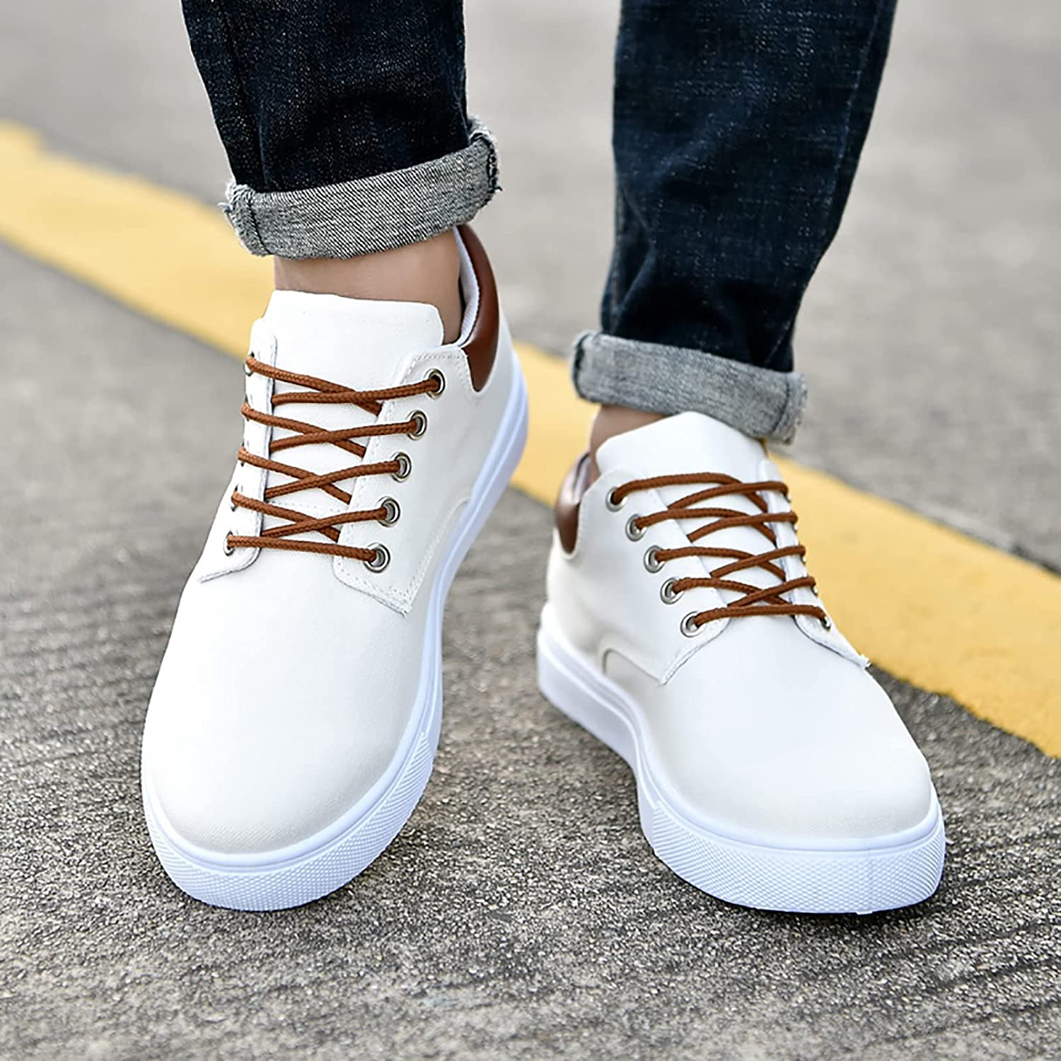 David Sneakers | Robuste Herrenturnschuhe mit weißer Sohle