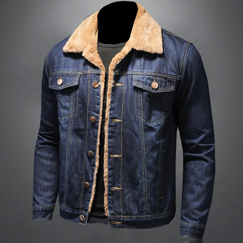 Warme Denim-Jacke für Männer