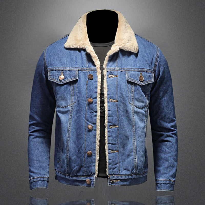 Warme Denim-Jacke für Männer