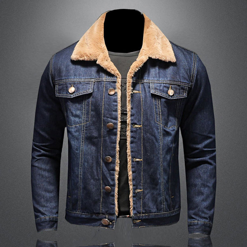 Warme Denim-Jacke für Männer