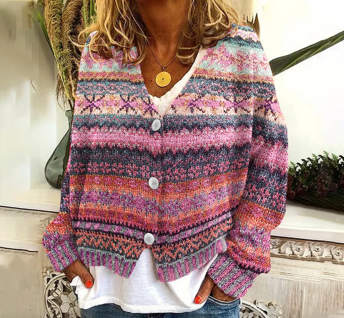 Pullover im Vintage Cardigan-Stil