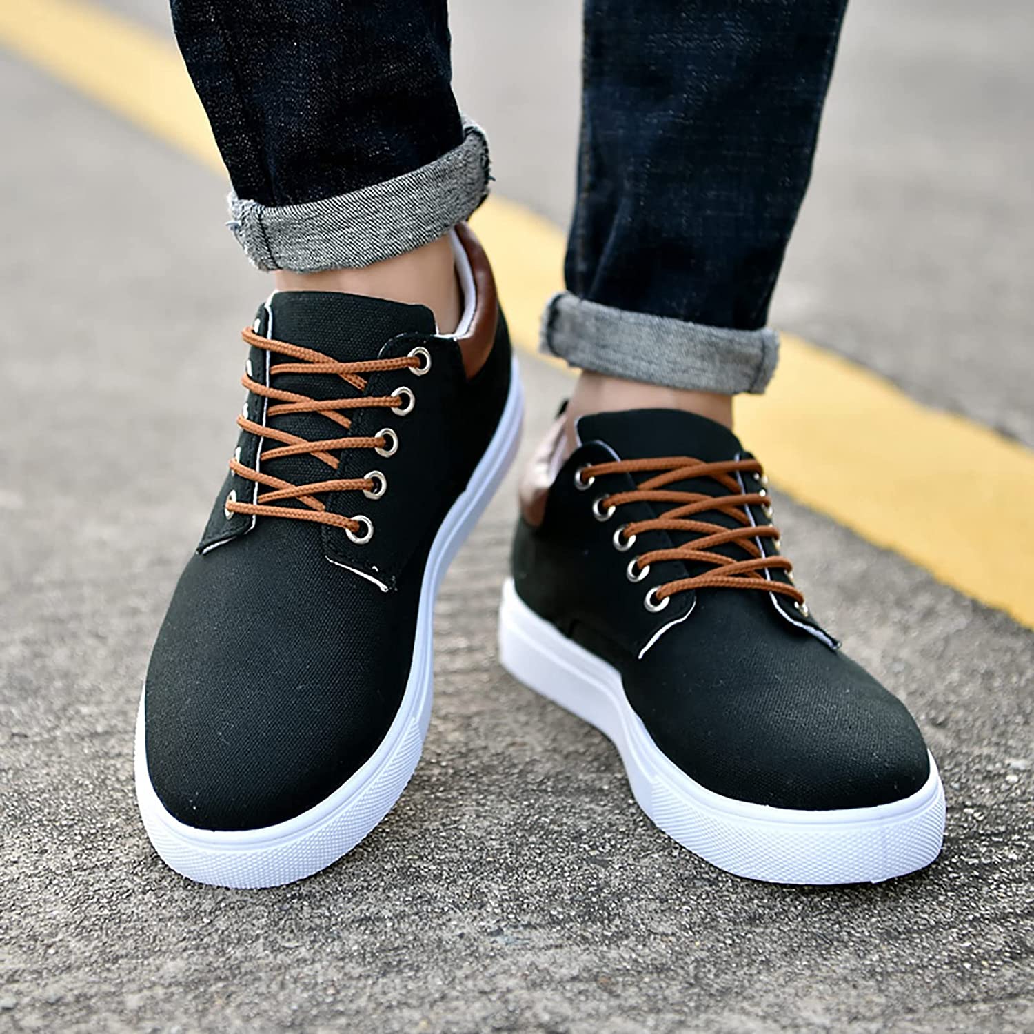 David Sneakers | Robuste Herrenturnschuhe mit weißer Sohle