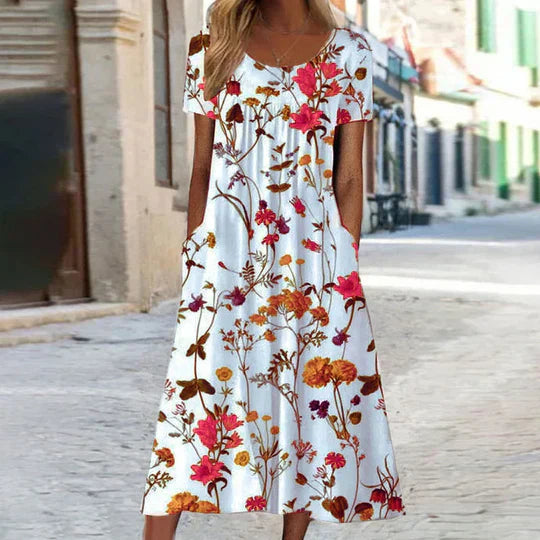 Heirich - Sommerliches Kleid mit böhmischem Blumenmuster