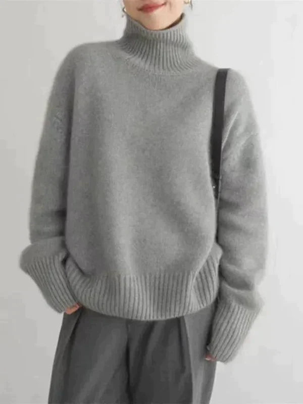 Minji | Modischer Pullover aus transparenter Wolle