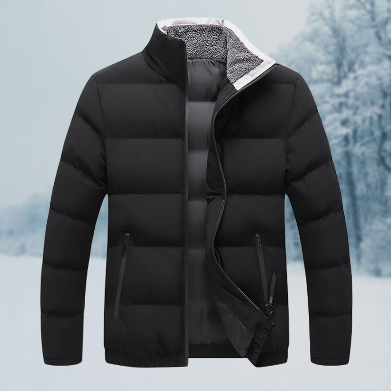 Xyjun - Elegante Klassische Winterjacke Schwarz für Herren