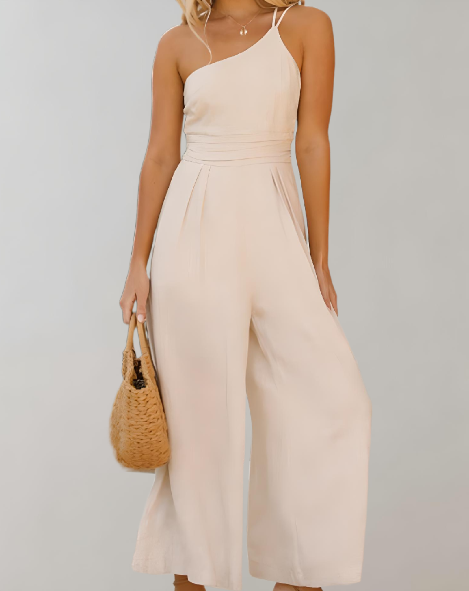 Fleur | Eleganter Jumpsuit mit asymmetrischem Schulterriemen