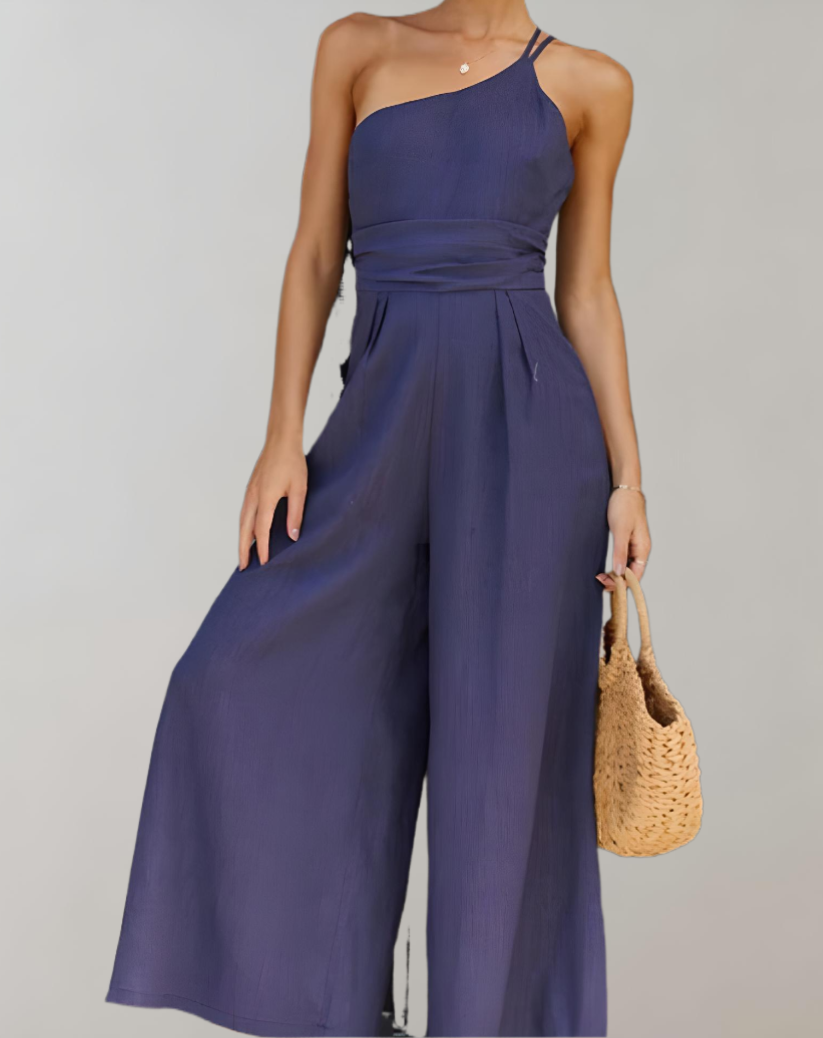 Fleur | Eleganter Jumpsuit mit asymmetrischem Schulterriemen