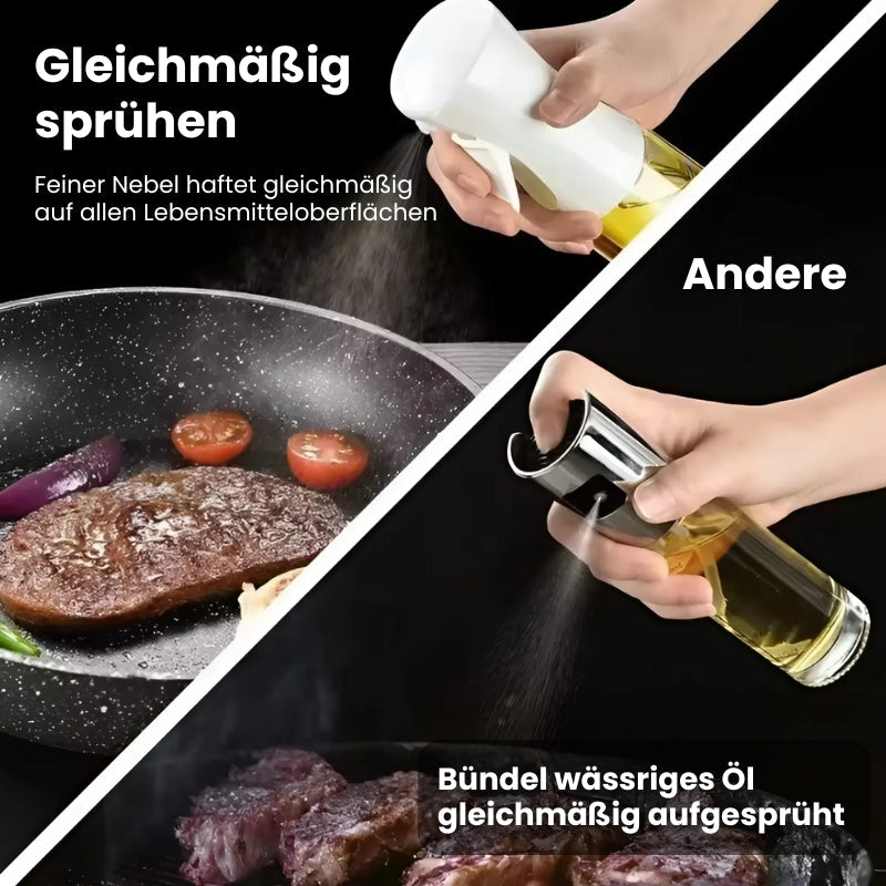 Transparenter Ölsprüher zum Grillen, Backen und Kochen