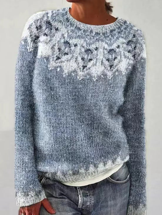 Pullover mit Geometrischem Muster für Frauen