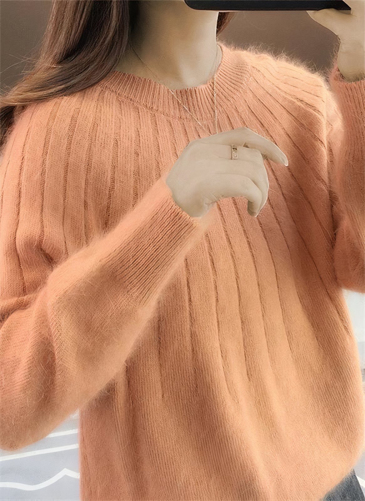 Frida | Flauschiger Strickpullover