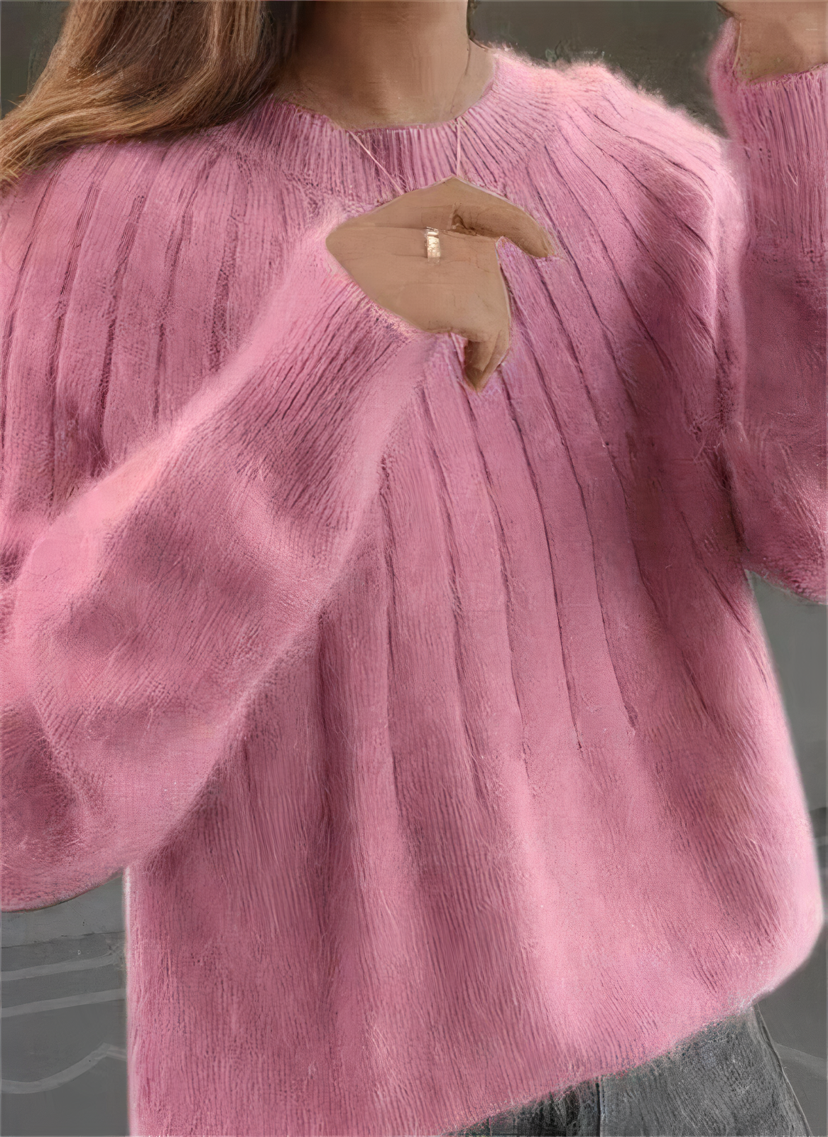 Frida | Flauschiger Strickpullover