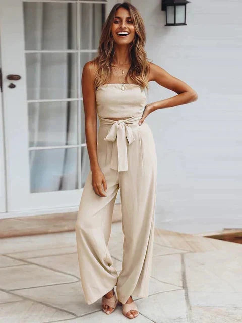 Janela | Elegante trägerloser Jumpsuit