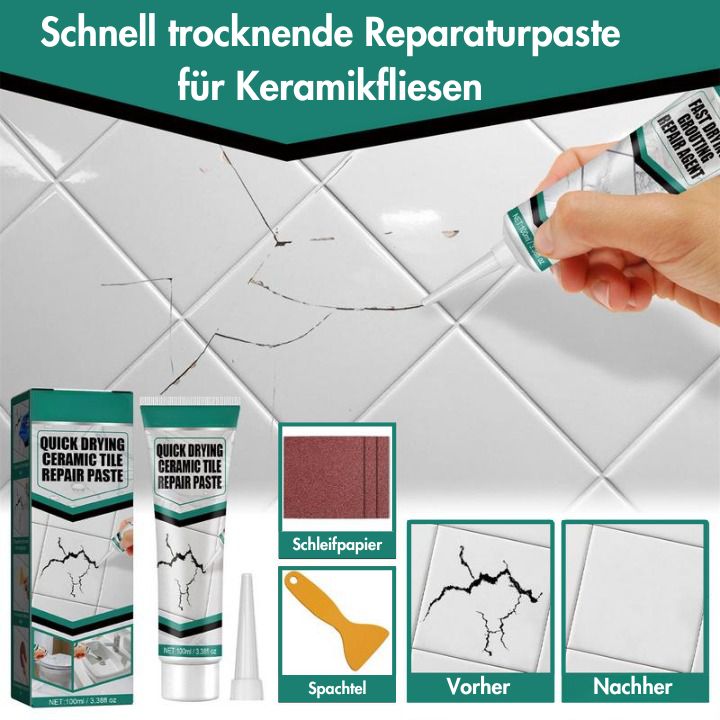 Schnell trocknende Reparaturpaste für Keramikfliesen