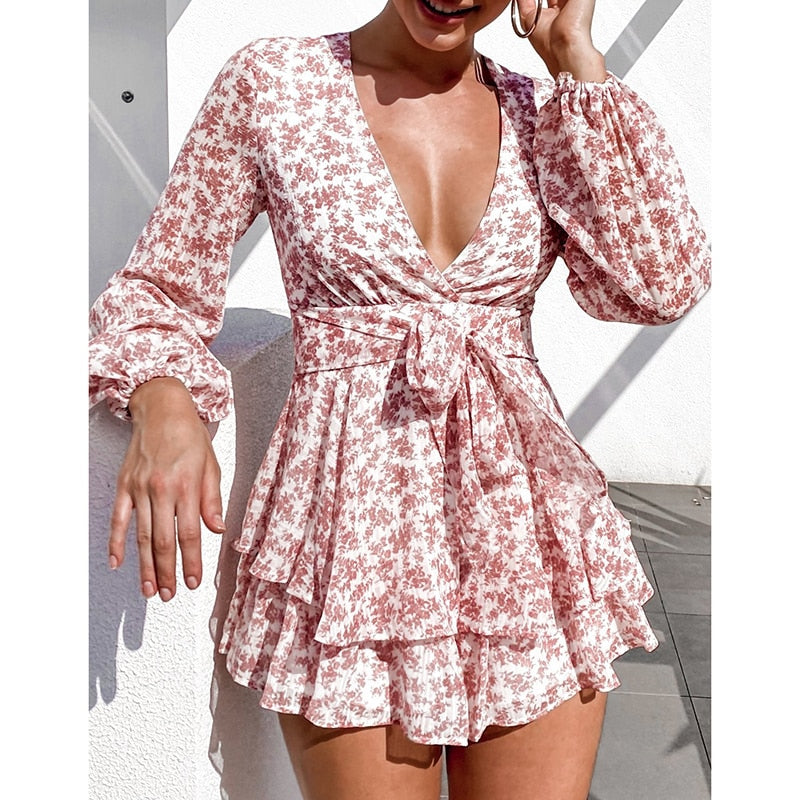 Playsuit mit Blumendruck