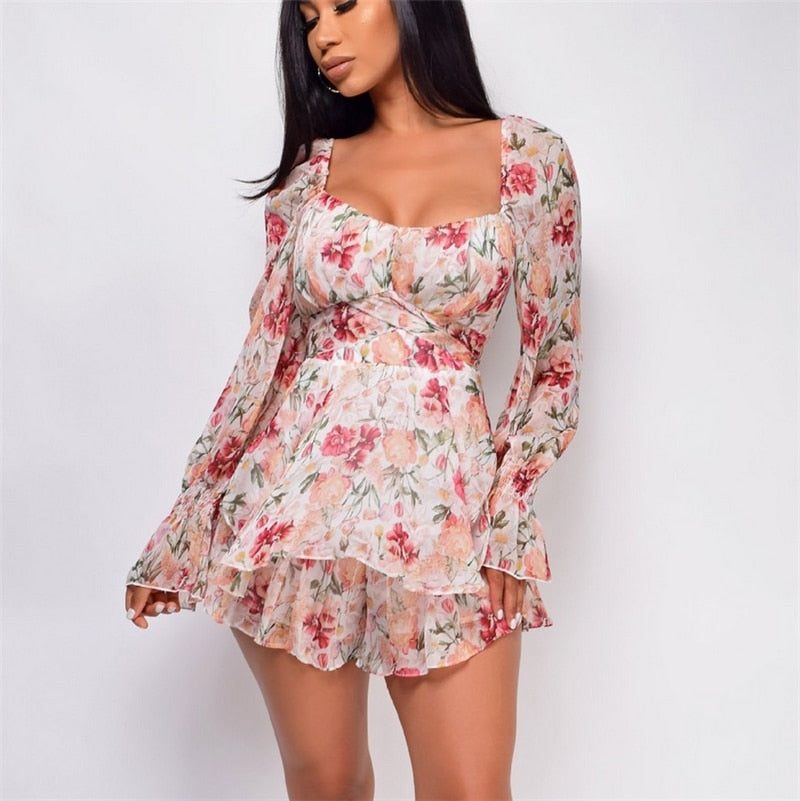 Playsuit mit Rüschen