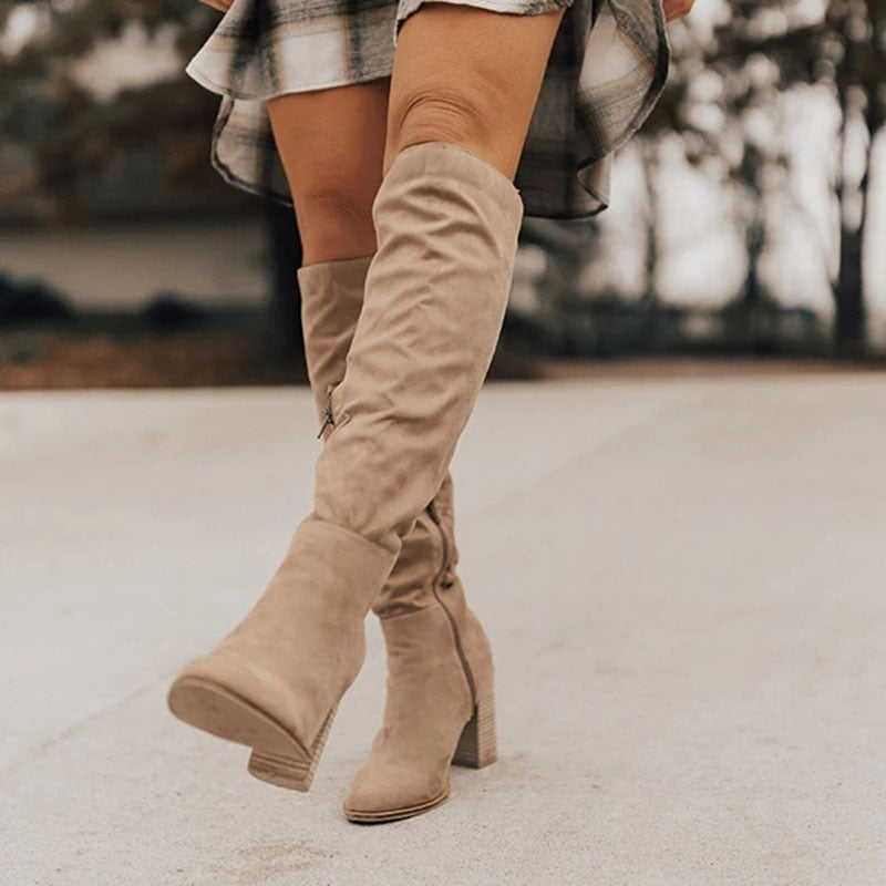 Sophia | Stylische hohe Stiefel für einen trendigen Look