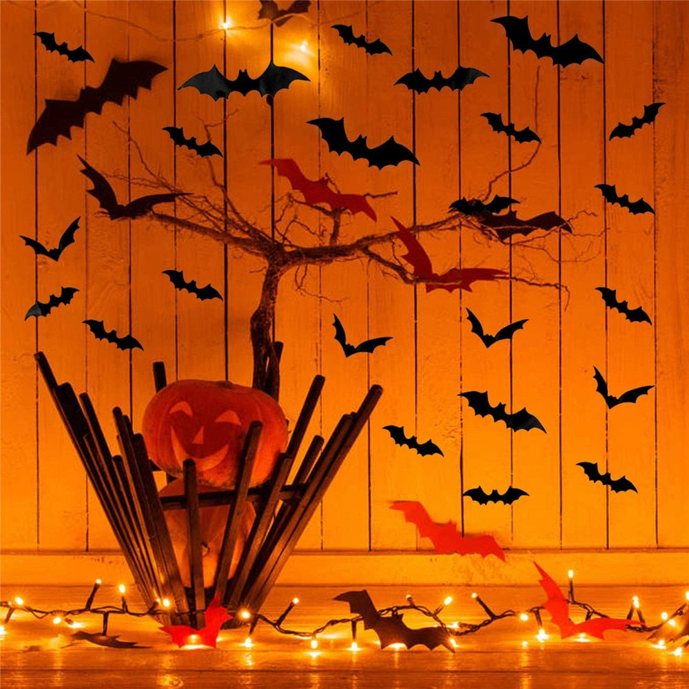 50% Rabatt | BatWall™ Halloween 3D Fledermaus Wanddekoration (48er Satz)