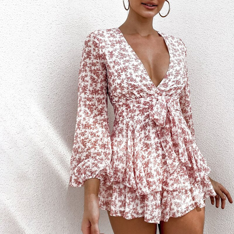 Playsuit mit Blumendruck