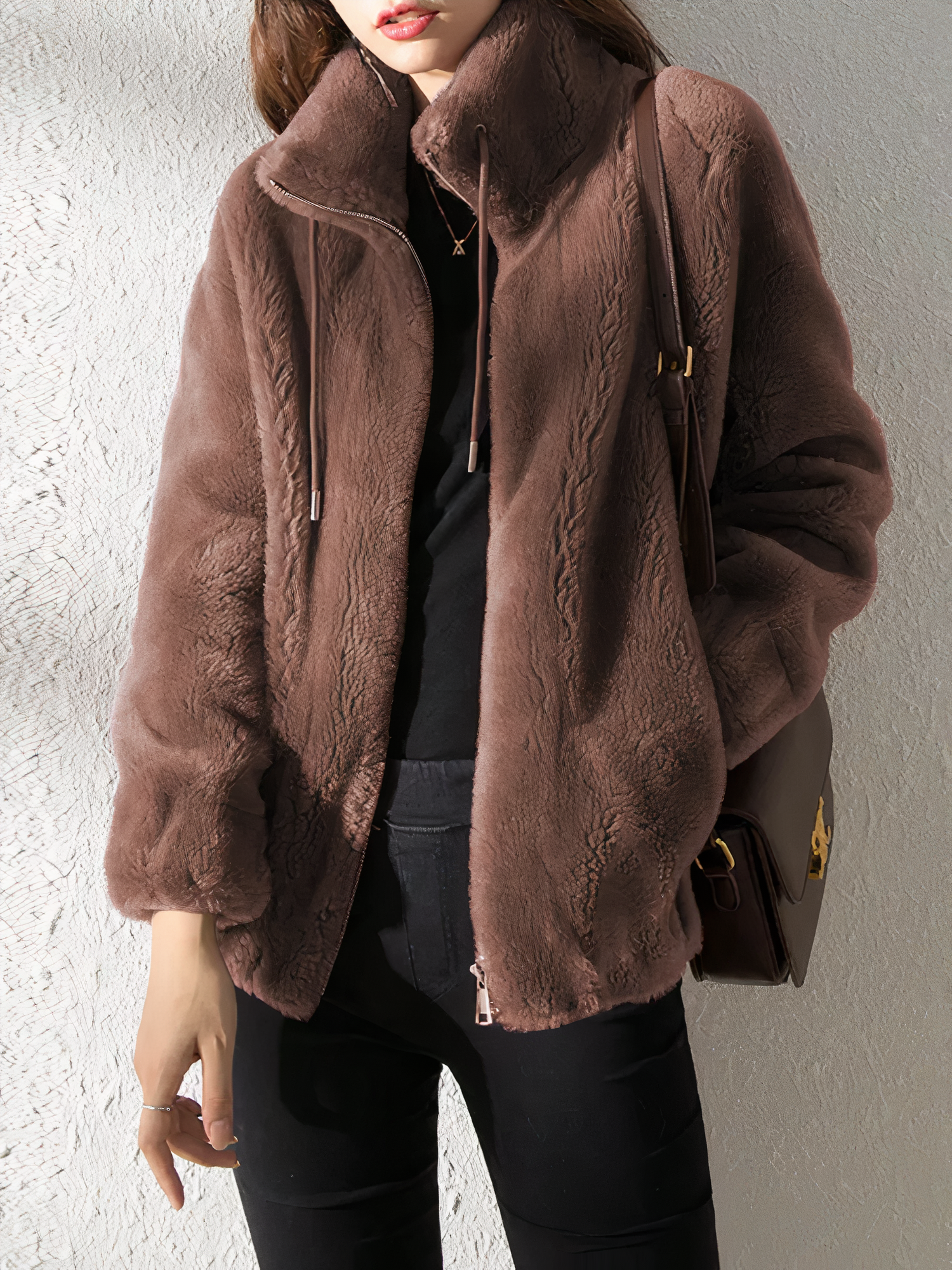 Helen | Luxuriöse Plüschjacke