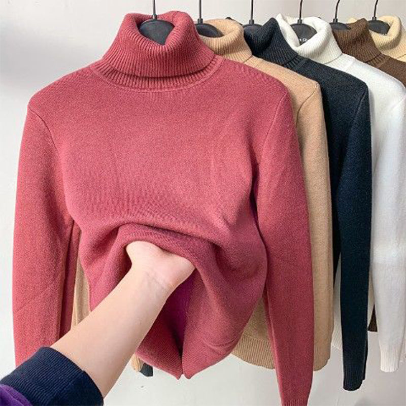 Warmer Rollkragenpullover für Frauen