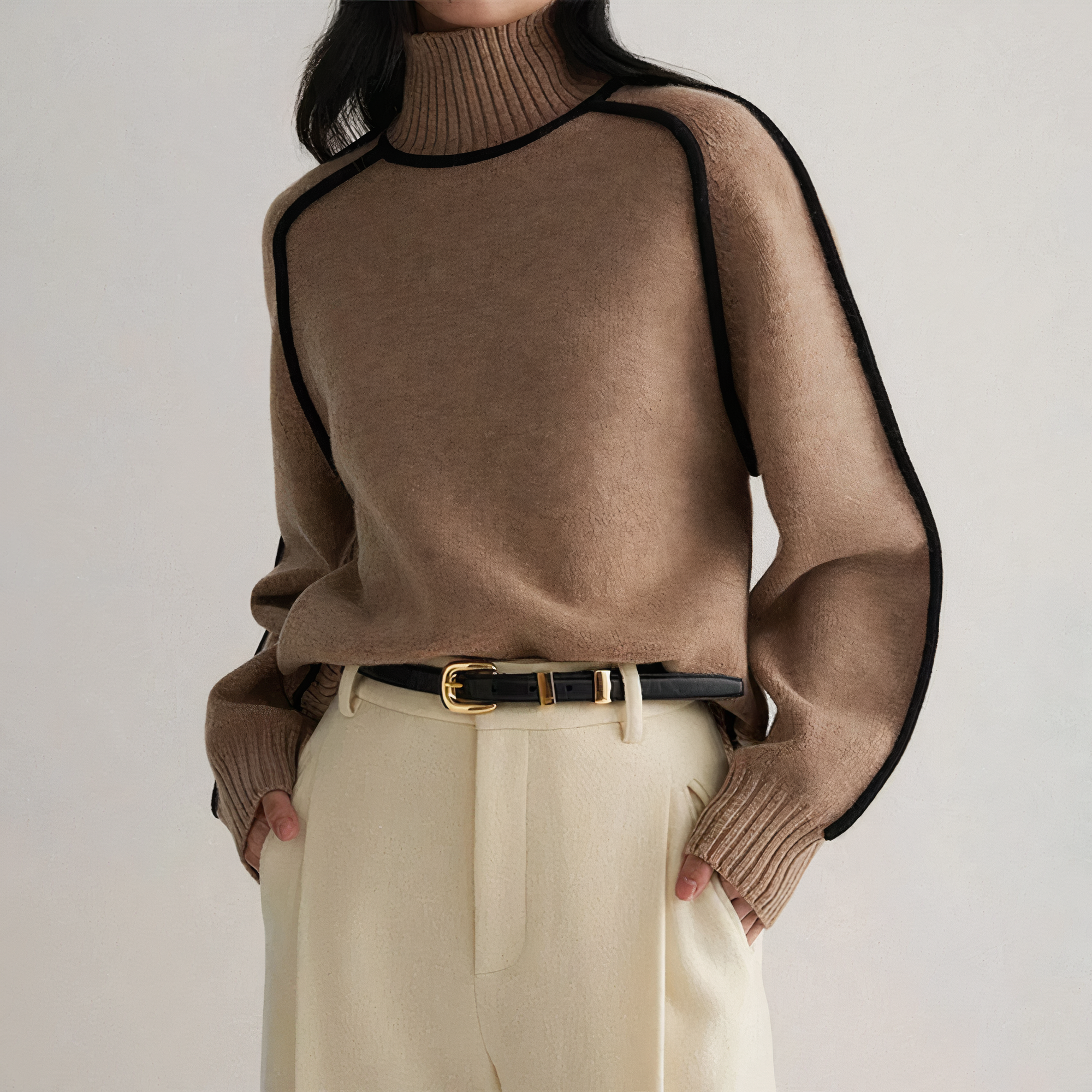 Mae | Colorblock-Strickpullover