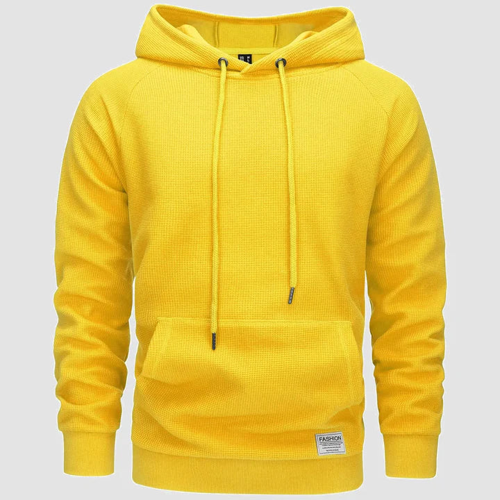 Michael | waffelstrick-hoodie für männer