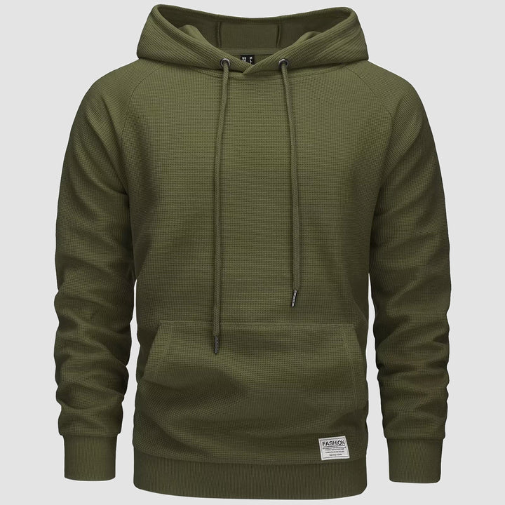 Michael | waffelstrick-hoodie für männer