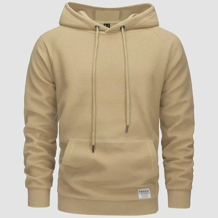 Michael | waffelstrick-hoodie für männer