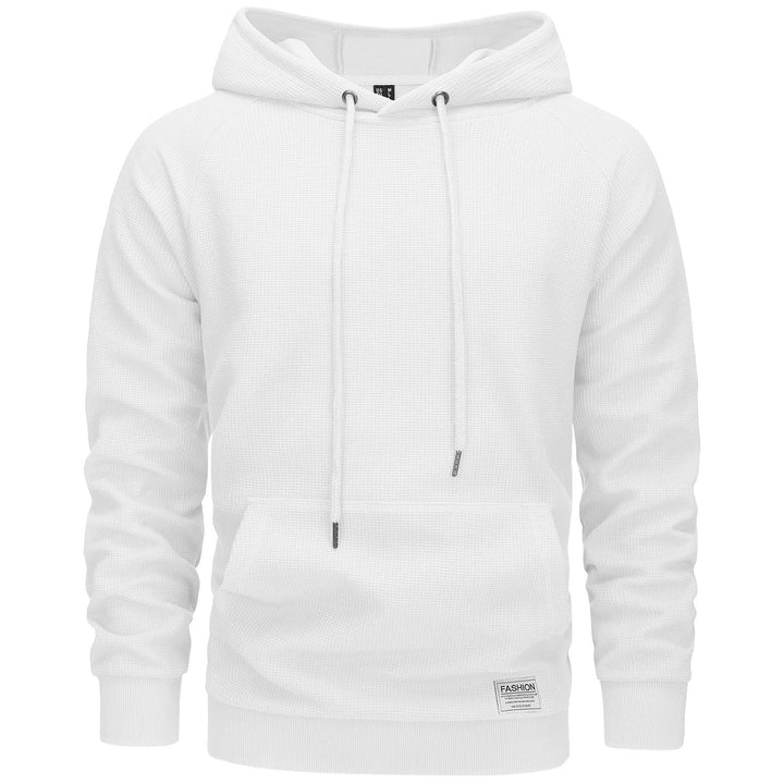 Michael | waffelstrick-hoodie für männer