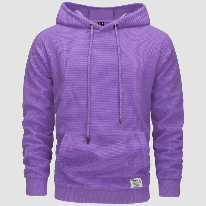 Michael | waffelstrick-hoodie für männer