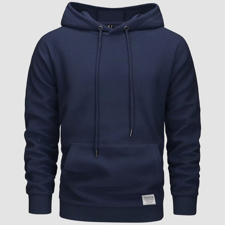 Michael | waffelstrick-hoodie für männer