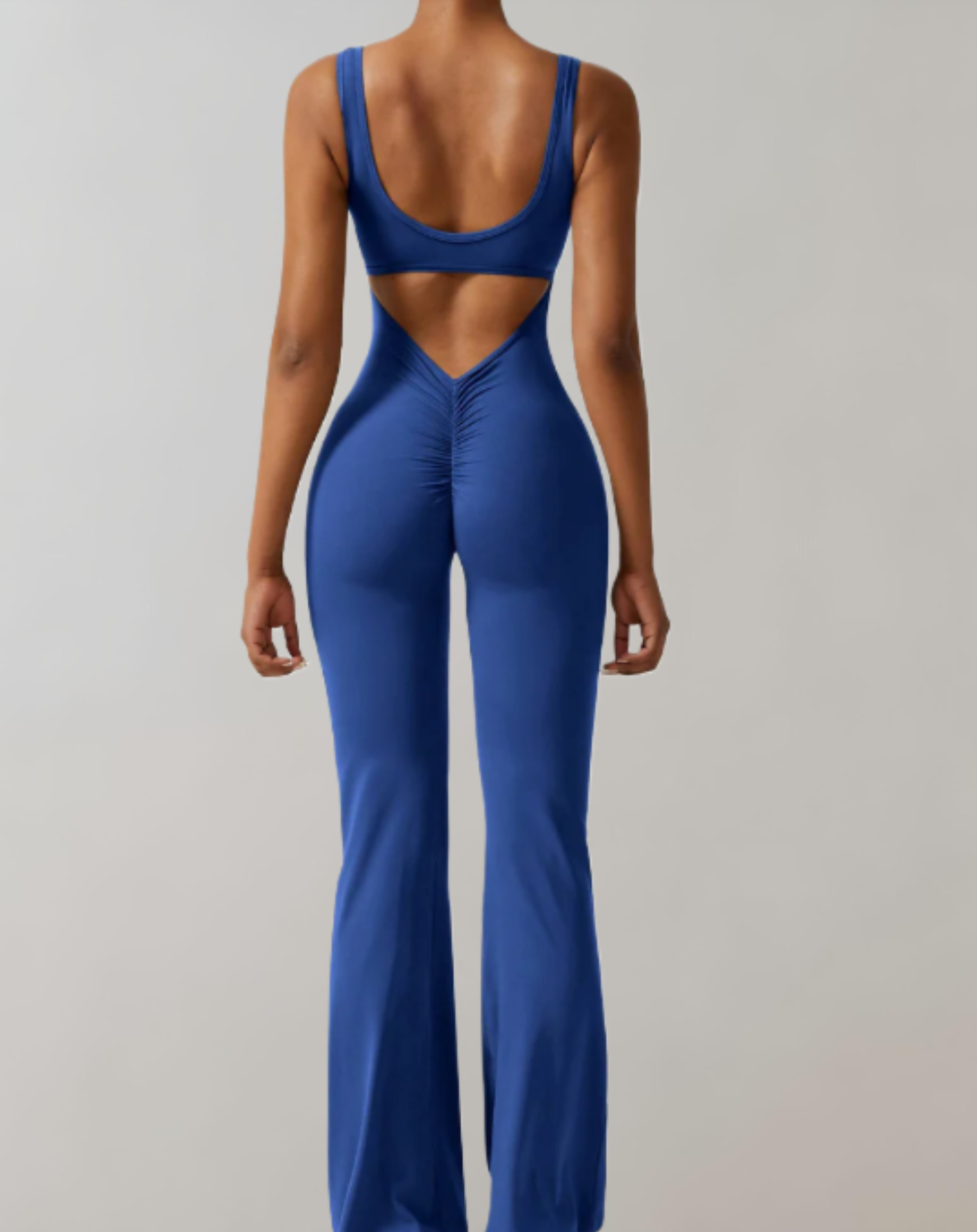 Molly | Rückenfreier Bodycon-Jumpsuit mit Glockenärmel-Hose