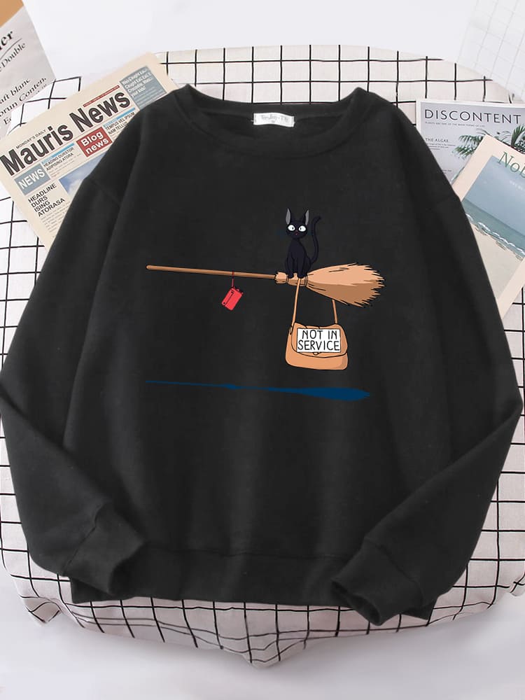 Pullover mit Katzenmotiv für Frauen