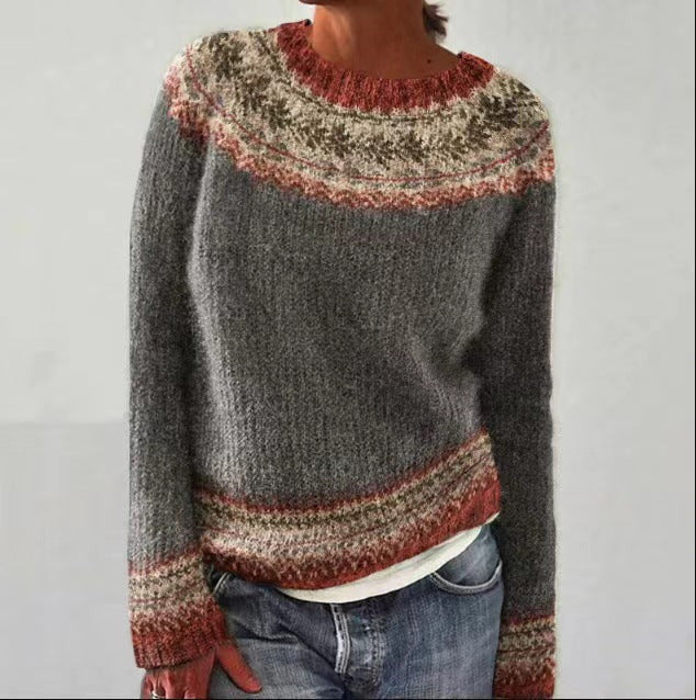 Pullover mit Geometrischem Muster für Frauen