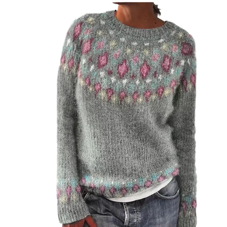 Pullover mit Geometrischem Muster für Frauen