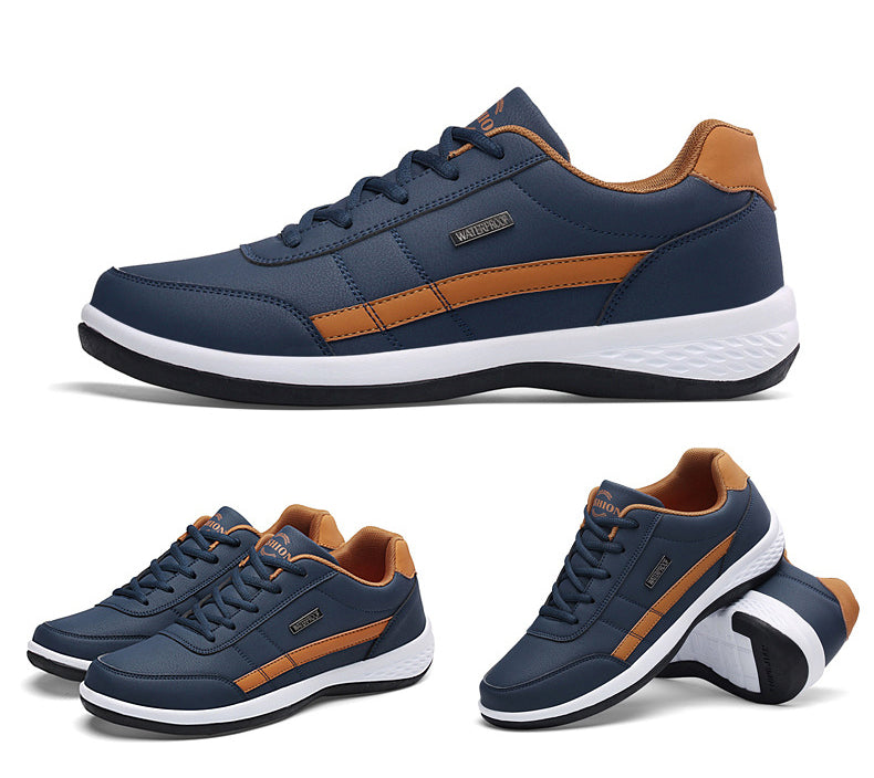 Stylische Herren Leder-Sneakers