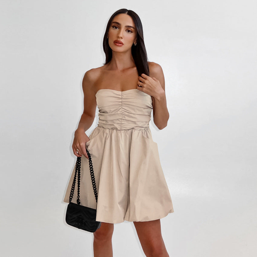 Denise | Tube top kleid weibliche mode taille