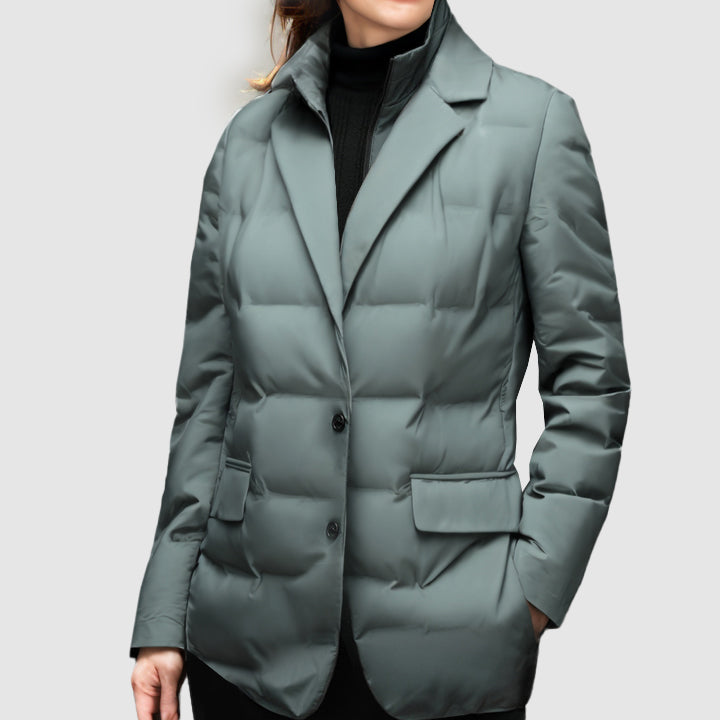 Eleganter Damen-Windbreaker mit Entendaunen